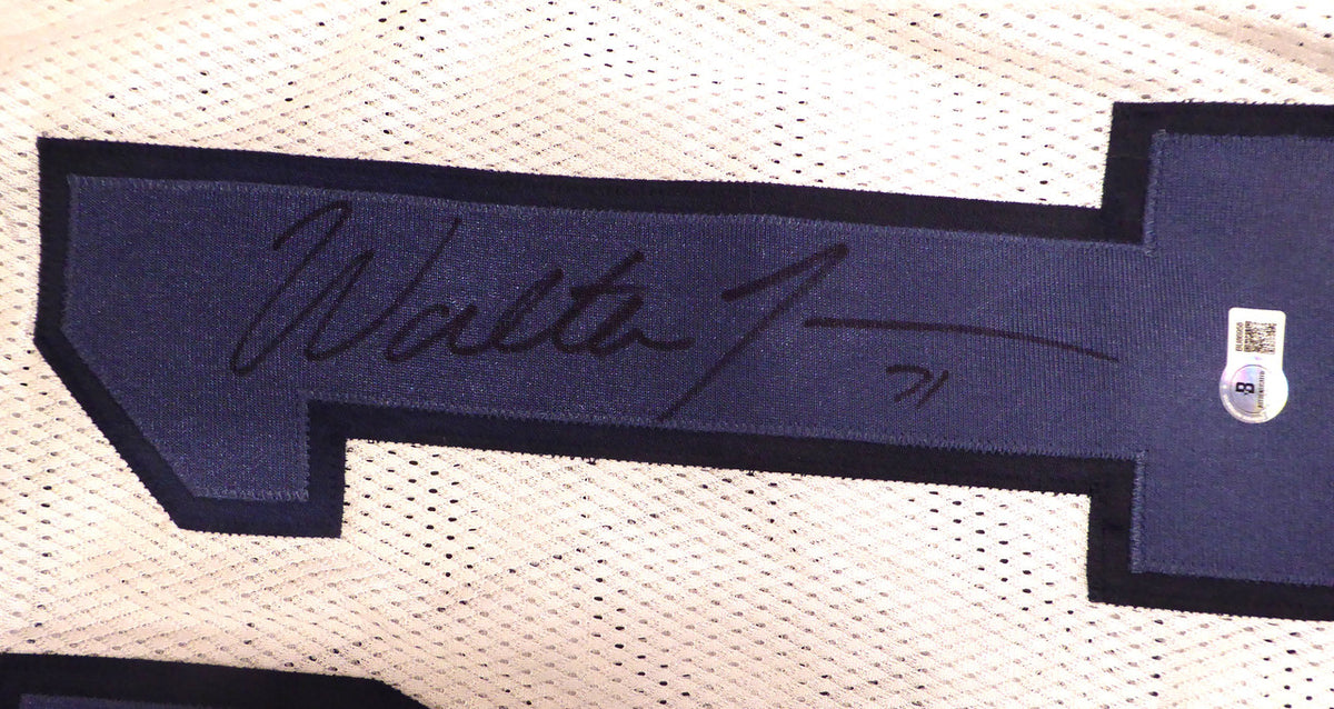 Seattle Seahawks Walter Jones Autographed White 2006 Reebok Authentic Jersey Beckett BAS QR #BU86958