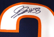 Chicago Bears Jaylon Johnson Autographed Blue Jersey Beckett BAS QR #BN16475