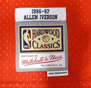 Phildelphia 76ers Allen Iverson Autographed Blue Authentic Mitchell & Ness Jersey Beckett BAS QR #3W343404