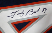 New England Patriots Teddy Bruschi Autographed Blue Jersey Beckett BAS QR #W959708