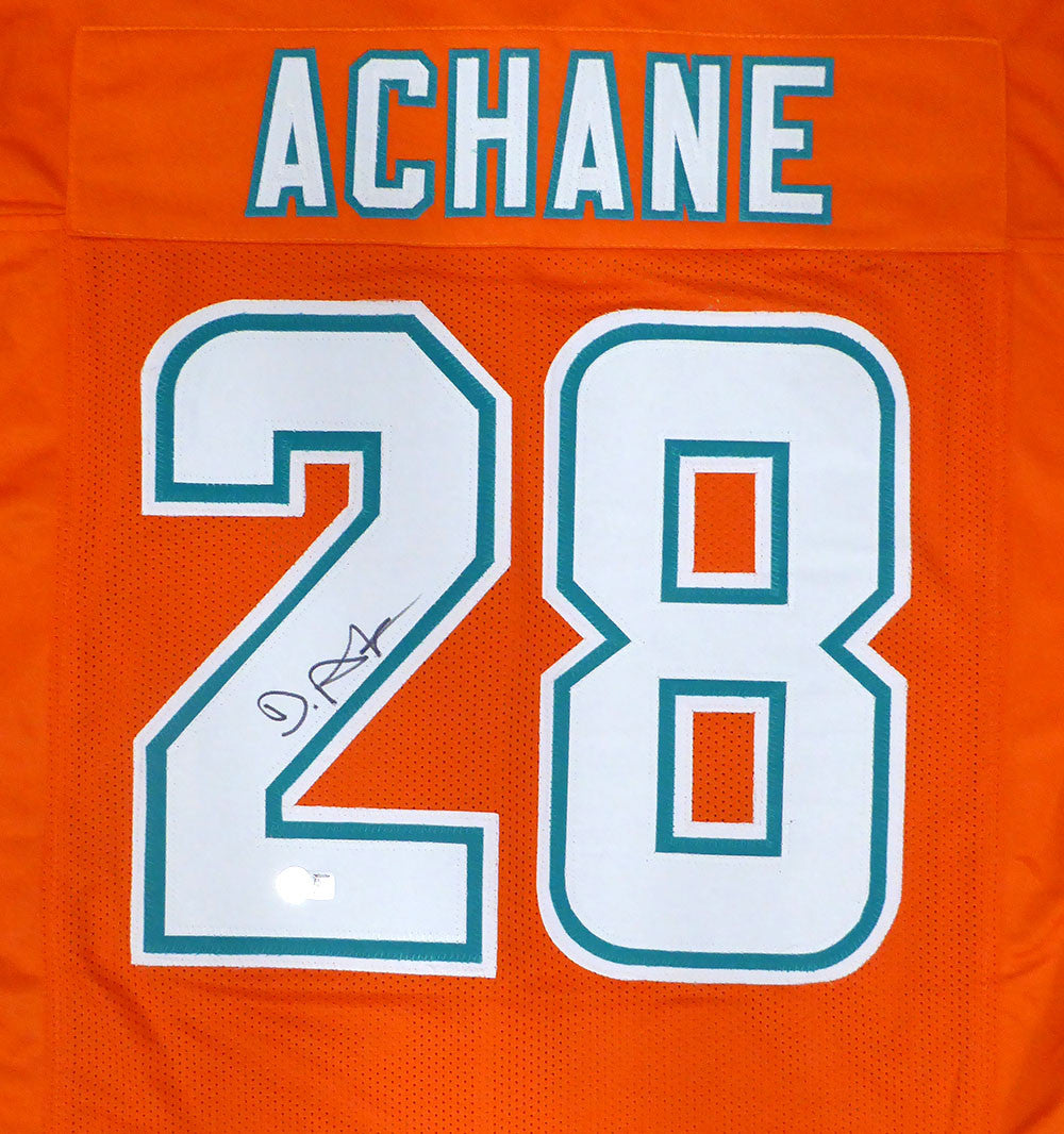 Miami Dolphins De'Von Achane Autographed Orange Jersey Beckett BAS QR #2W731784