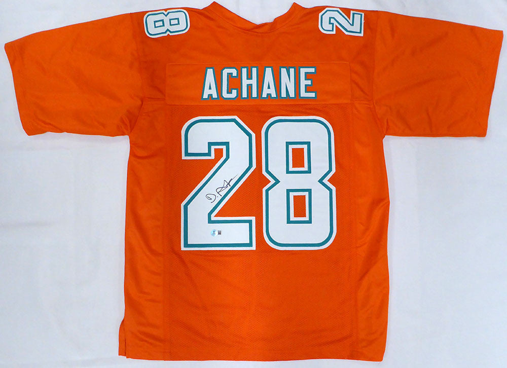 Miami Dolphins De'Von Achane Autographed Orange Jersey Beckett BAS QR #2W731784