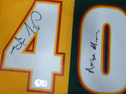 Seattle Supersonics Shawn Kemp Autographed Green Authentic Mitchell & Ness Jersey "Reign Man" Beckett BAS QR #4W199988