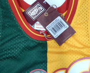 Seattle Supersonics Shawn Kemp Autographed Green Authentic Mitchell & Ness Jersey "Reign Man" Beckett BAS QR #4W199988