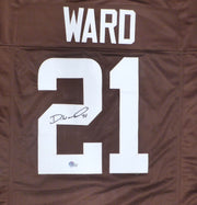 Cleveland Browns Denzel Ward Autographed Brown Jersey Beckett BAS QR #BL58246
