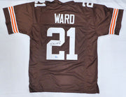 Cleveland Browns Denzel Ward Autographed Brown Jersey Beckett BAS QR #BL58246