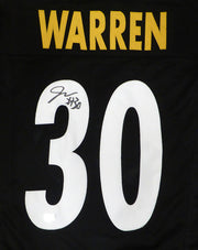 Pittsburgh Steelers Jaylen Warren Autographed Black Jersey Beckett BAS QR #1W174974