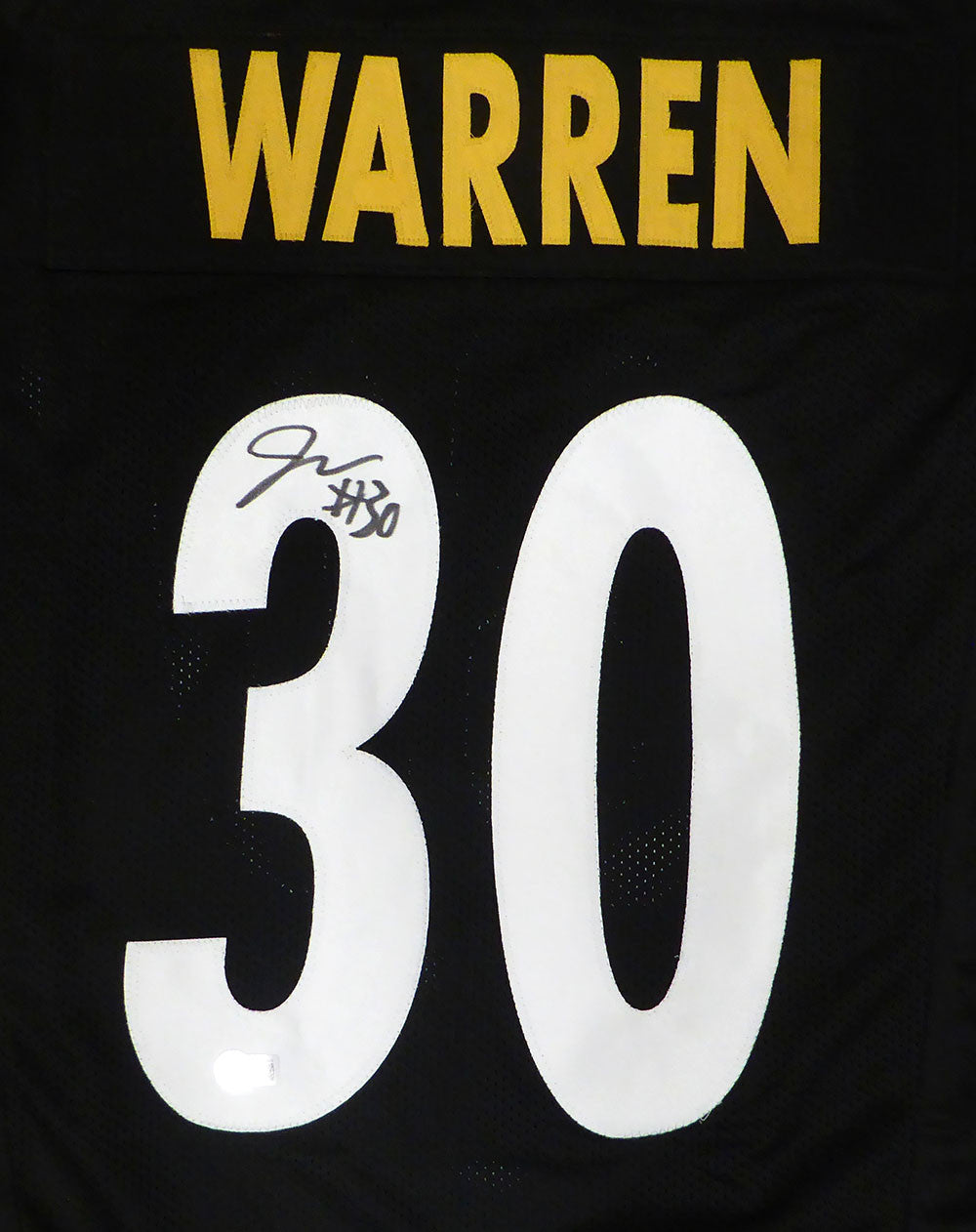 Pittsburgh Steelers Jaylen Warren Autographed Black Jersey Beckett BAS QR #1W174974