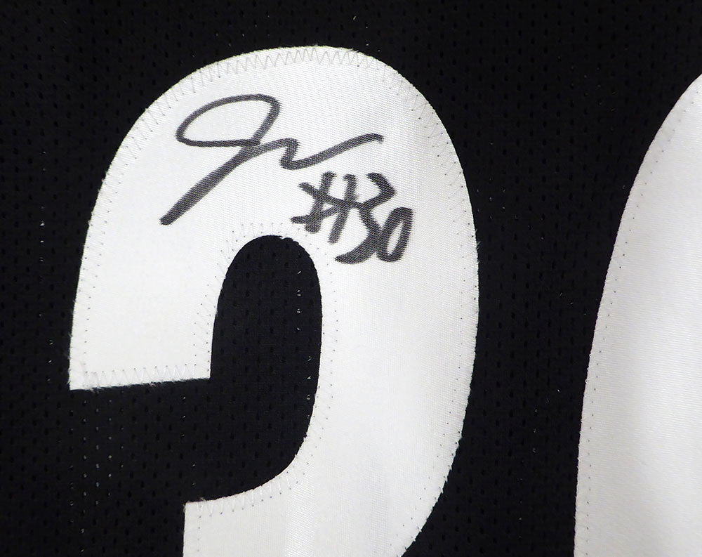 Pittsburgh Steelers Jaylen Warren Autographed Black Jersey Beckett BAS QR #1W174974
