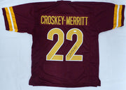 Washington Commanders Jacory Croskey-Merritt Autographed Maroon Jersey JSA #SD104985