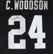 Oakland Raiders Charles Woodson Autographed Black Authentic Mitchell & Ness Jersey Fanatics Holo #XP14362984