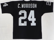 Oakland Raiders Charles Woodson Autographed Black Authentic Mitchell & Ness Jersey Fanatics Holo #XP14362984