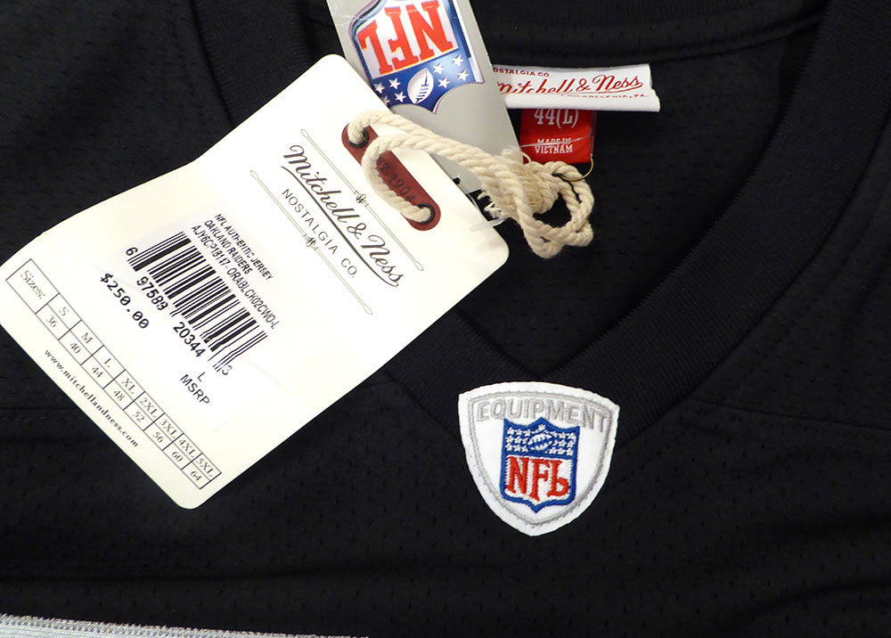 Oakland Raiders Charles Woodson Autographed Black Authentic Mitchell & Ness Jersey Fanatics Holo #XP14362984