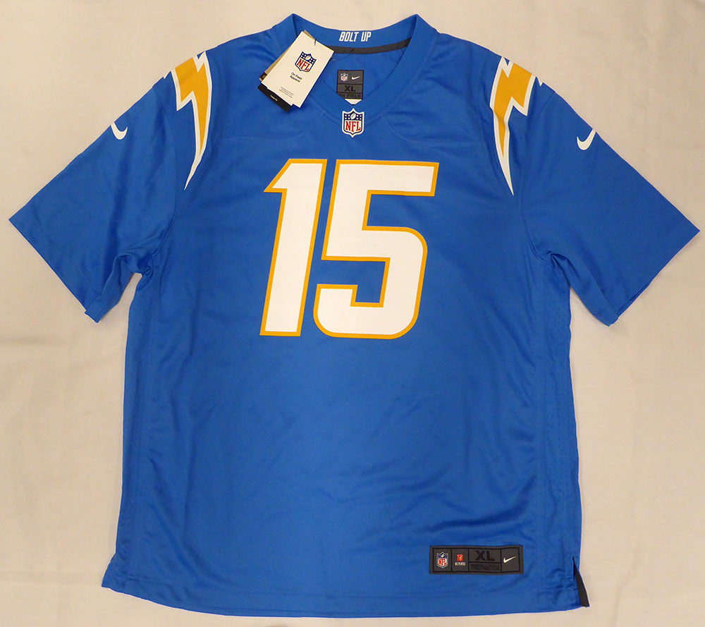 Los Angeles Chargers Ladd McConkey Autographed Blue Nike Jersey Beckett BAS QR #1W661797