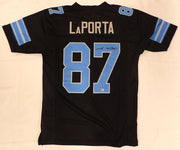 Detroit Lions Sam LaPorta Autographed Black Jersey Beckett BAS QR #2W077859