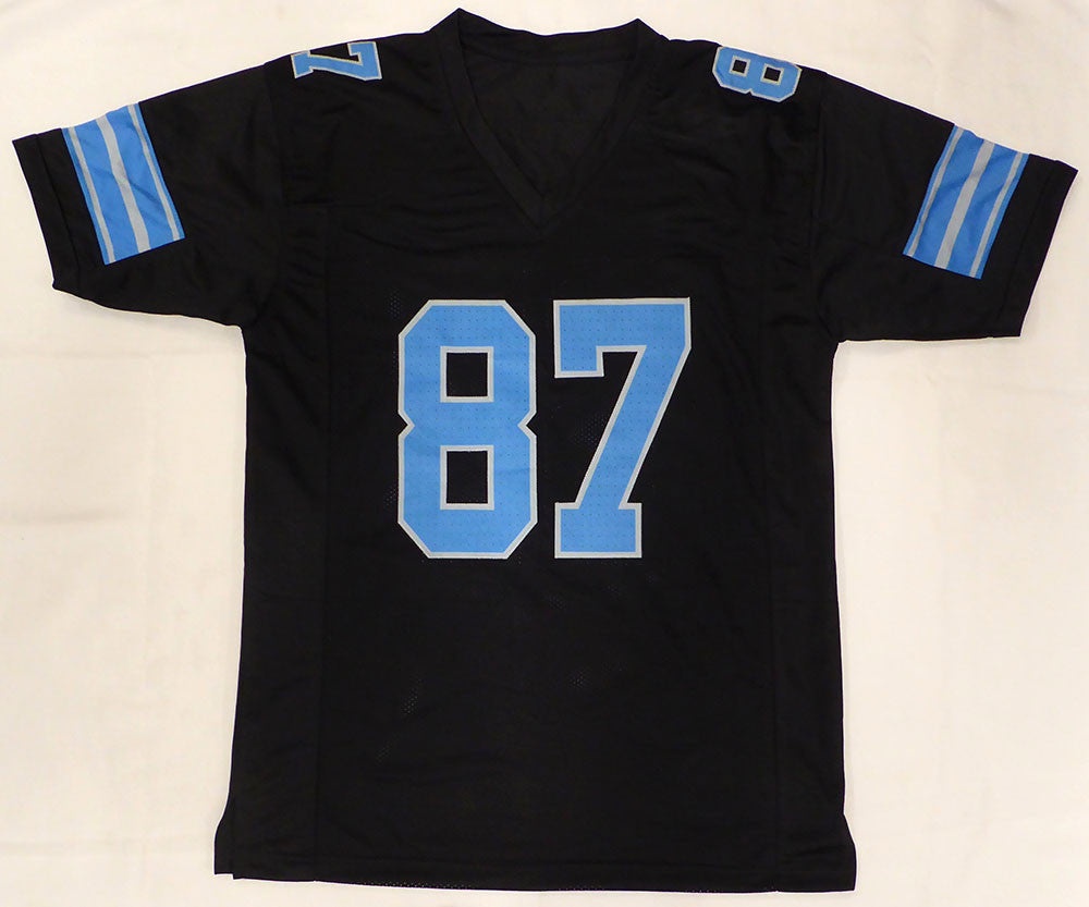 Detroit Lions Sam LaPorta Autographed Black Jersey Beckett BAS QR #2W077859