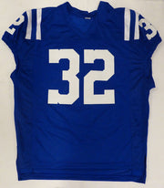 Indianapolis Colts Edgerrin James Autographed Blue Jersey Beckett BAS QR #2W924048