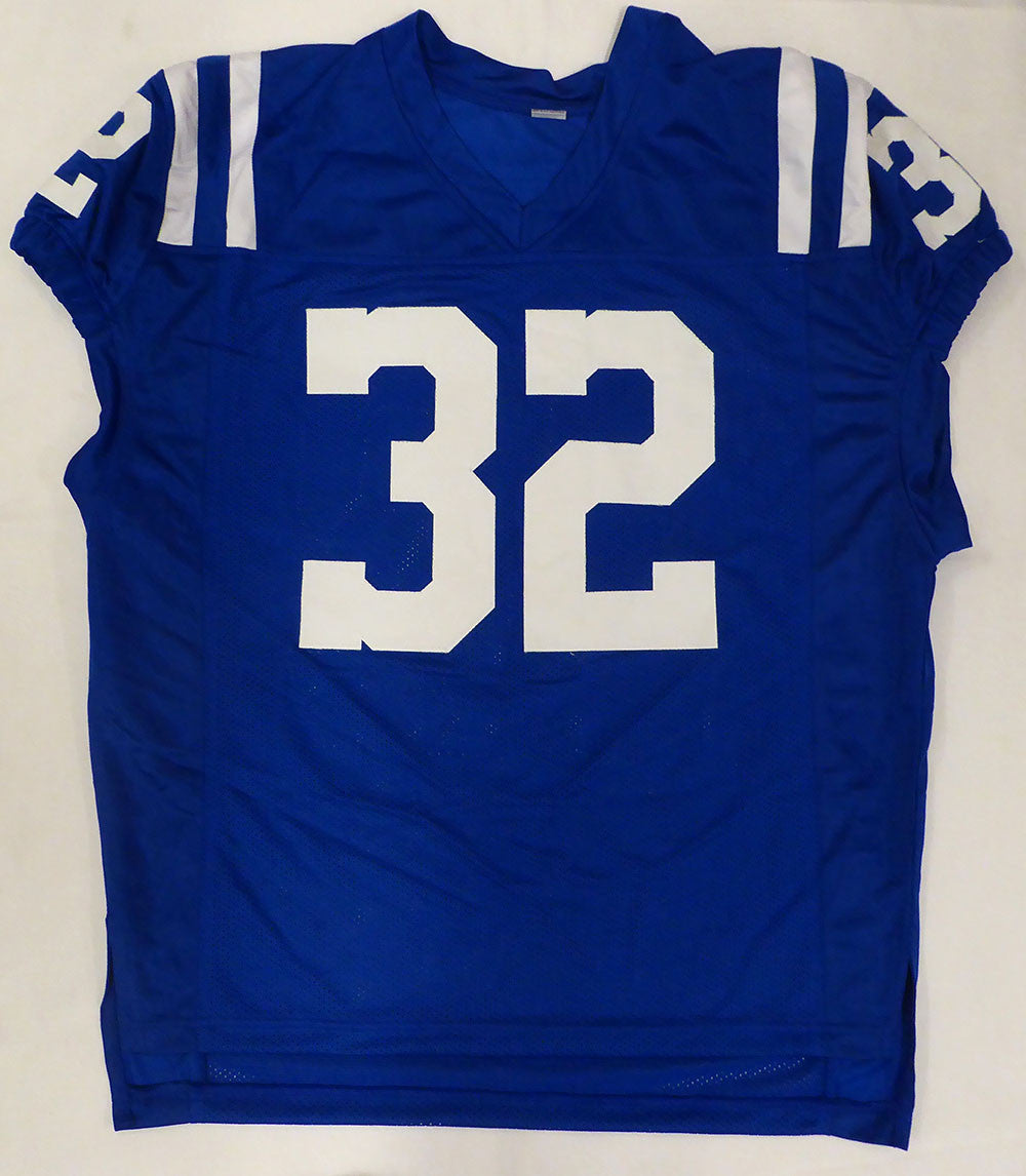 Indianapolis Colts Edgerrin James Autographed Blue Jersey Beckett BAS QR #2W924048