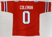 Buffalo Bills Keon Coleman Autographed Red Jersey Beckett BAS QR #1W572507