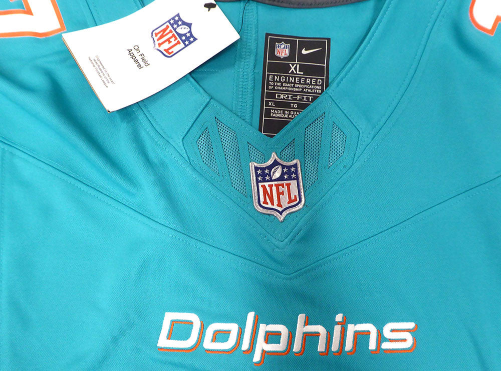 Miami Dolphins Jaylon Waddle Autographed Teal Nike Jersey Fanatics Holo #DQ16444914
