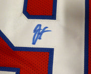 New England Patriots Joshua Farmer Autographed Red Jersey JSA #CF26736