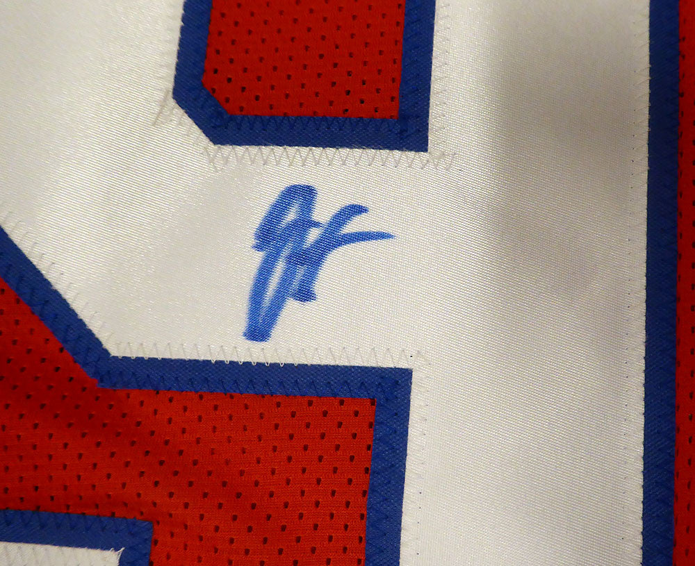 New England Patriots Joshua Farmer Autographed Red Jersey JSA #CF26736