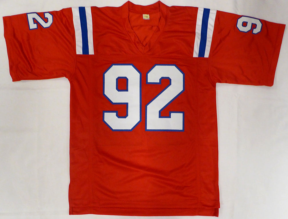 New England Patriots Joshua Farmer Autographed Red Jersey JSA #CF26736