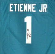 Jacksonville Jaguars Travis Etienne Autographed Teal Nike Jersey JSA #AU30140