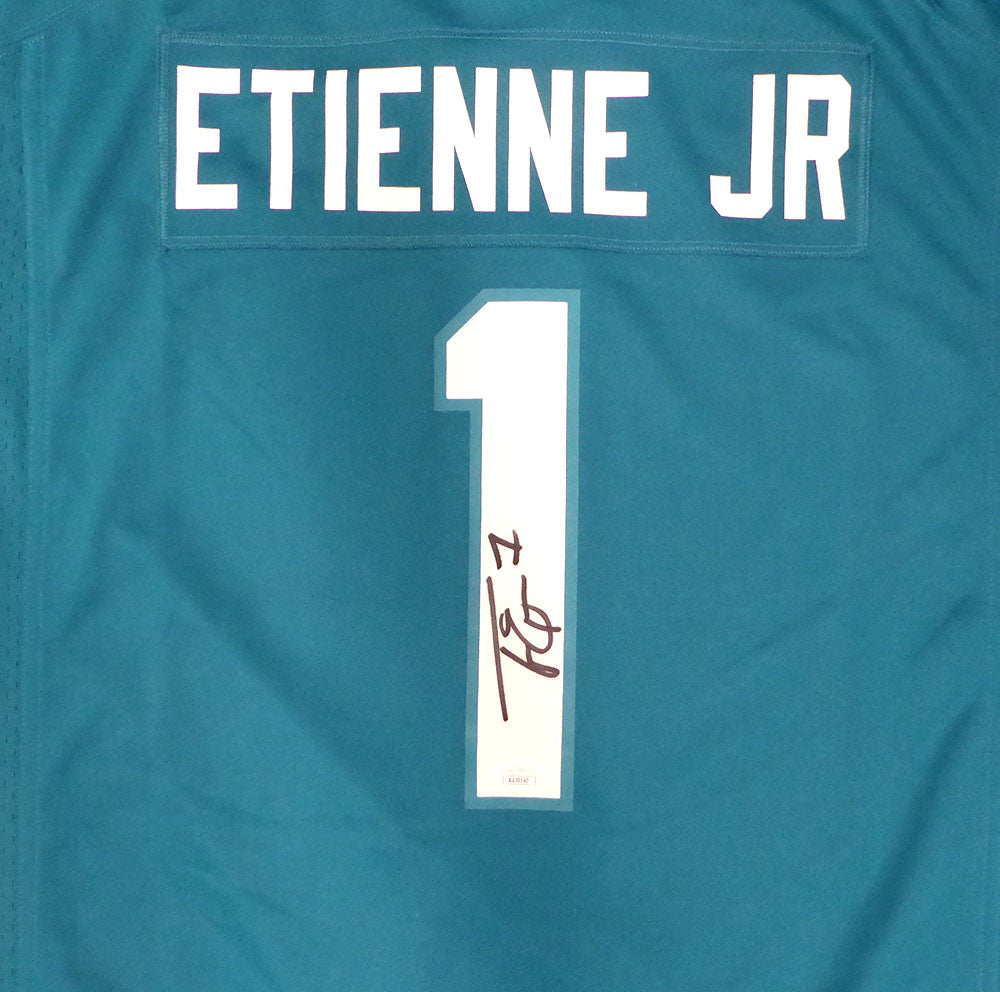 Jacksonville Jaguars Travis Etienne Autographed Teal Nike Jersey JSA #AU30140
