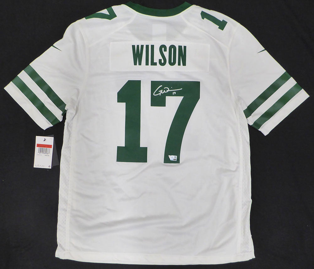 New York Jets Garrett Wilson Autographed White Nike Jersey Fanatics Holo #NB38109239