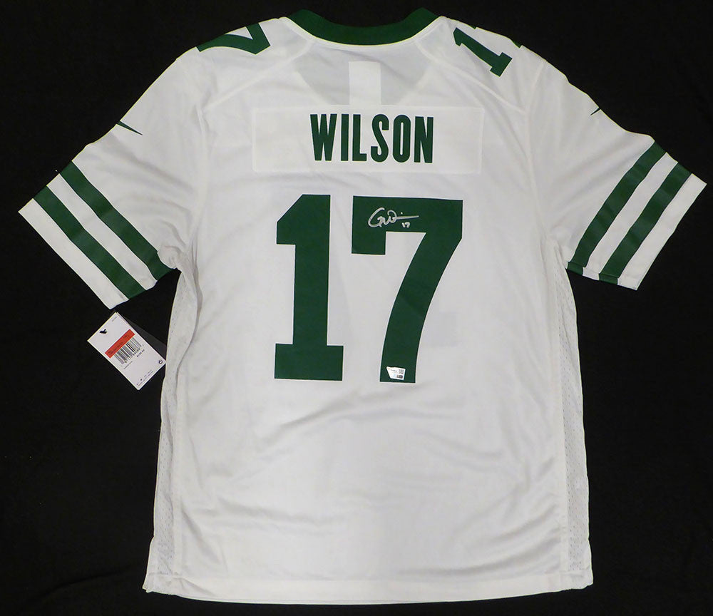 New York Jets Garrett Wilson Autographed White Nike Jersey Fanatics Holo #NB38109194