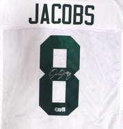 Green Bay Packers Josh Jacobs Autographed White Jersey Beckett BAS QR #1W702504