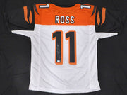 Cincinnati Bengals John Ross Autographed White Jersey Beckett BAS QR #4W326794