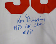 Cincinnati Reds Ken Griffey Sr. Autographed White Jersey "1980 All Star MVP" Beckett BAS QR #BU86718