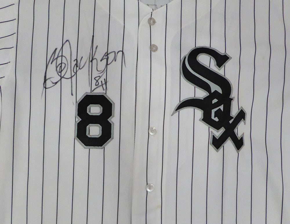 Chicago White Sox Bo Jackson Autographed White Authentic Majestic Jersey Beckett BAS #C65006
