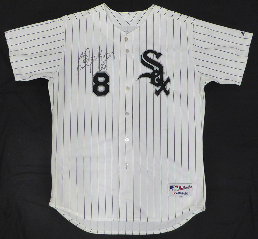 Chicago White Sox Bo Jackson Autographed White Authentic Majestic Jersey Beckett BAS #C65006