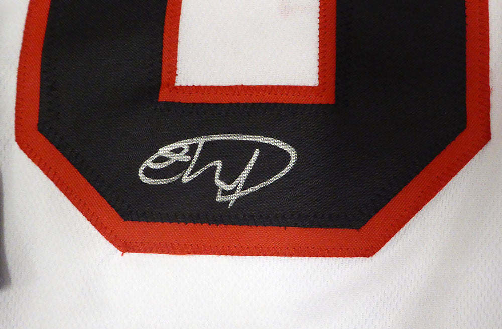 Christmas Vacation Chevy Chase Autographed White Jersey Clark Griswold Beckett BAS QR #BS70515