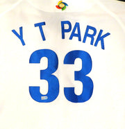 Yong Taik Park Korea 2006 WBC Game Worn White Jersey Unsigned MLB Holo #BB001141