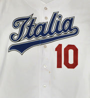 Gary Disarcina Italy 2006 WBC Game Worn White Jersey Unsigned MLB Holo #BB020239