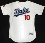 Gary Disarcina Italy 2006 WBC Game Worn White Jersey Unsigned MLB Holo #BB020239