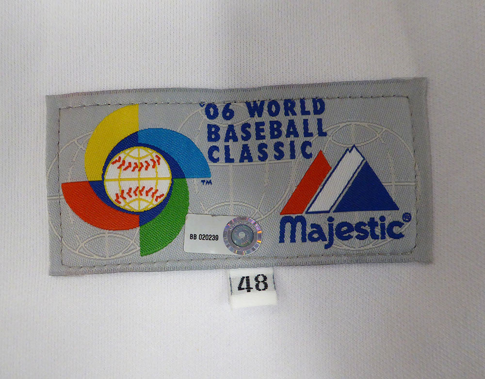 Gary Disarcina Italy 2006 WBC Game Worn White Jersey Unsigned MLB Holo #BB020239