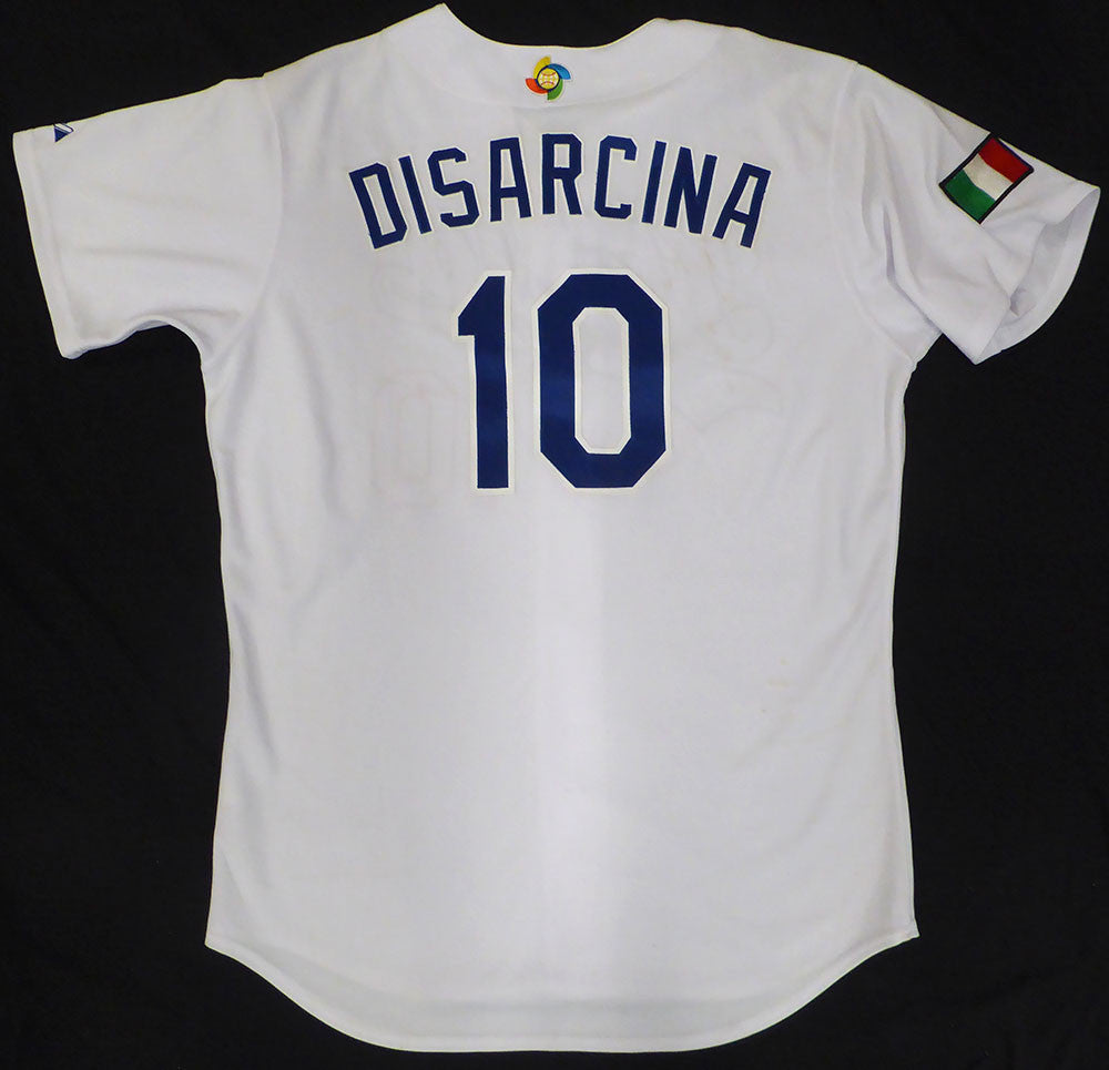 Gary Disarcina Italy 2006 WBC Game Worn White Jersey Unsigned MLB Holo #BB020239