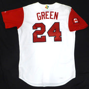 Steve Green Canada 2006 WBC Game Worn White Jersey Unsigned MLB Holo #BB002854