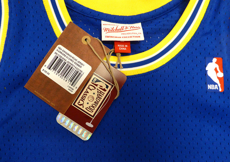 Golden State Warriors Chris Webber Autographed Blue Authentic 1993-94 Mitchell & Ness Jersey Beckett BAS QR #XP14123212