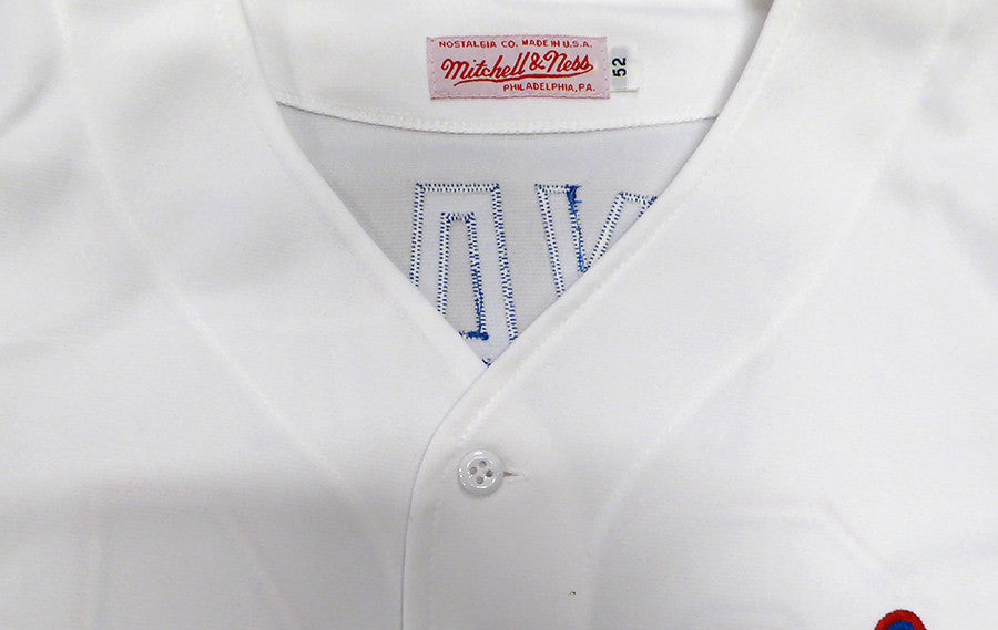 Texas Rangers Nolan Ryan Autographed 1993 White Authentic Mitchell & Ness Jersey Beckett BAS QR #BS30317