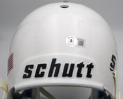 Quinn Ewers Autographed White Full Size Replica Helmet Texas Longhorns Beckett BAS QR #WT22502