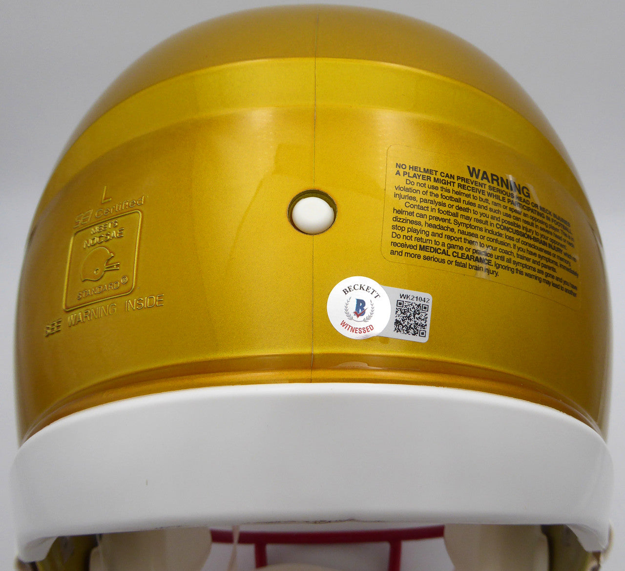 Clyde Edwards-Helaire Autographed Kansas City Chiefs Flash Gold Authentic Full Size Speed Helmet Beckett BAS QR #WK21042