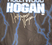WWE Hulk Hogan Autographed Black Jersey "Hollywood Hogan" Beckett BAS QR #WR25656