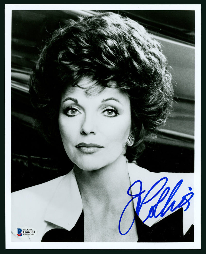 Joan Collins Autographed 8x10 Photo Actress Beckett BAS #H44381