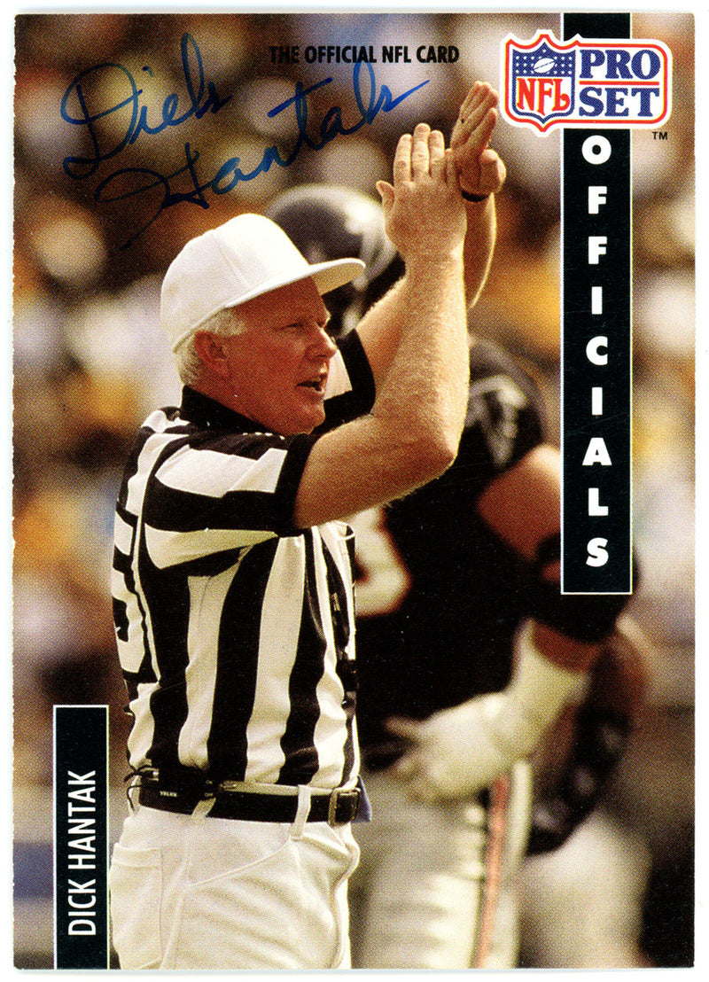 Dick Hantak Autographed 1991 Pro Set Card #363 NFL Official SKU #145996